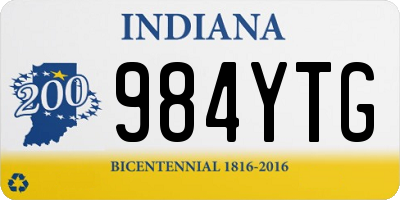 IN license plate 984YTG