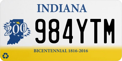 IN license plate 984YTM