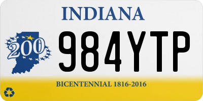 IN license plate 984YTP