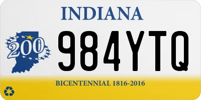 IN license plate 984YTQ