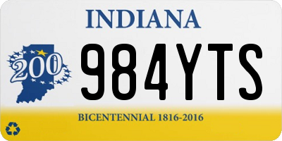 IN license plate 984YTS