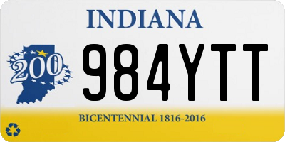 IN license plate 984YTT