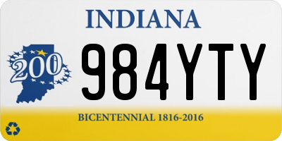 IN license plate 984YTY