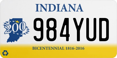 IN license plate 984YUD