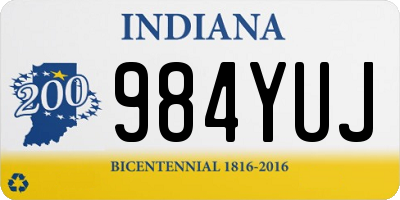 IN license plate 984YUJ