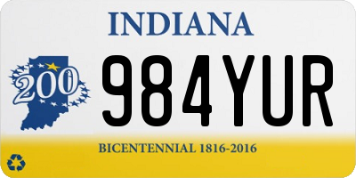 IN license plate 984YUR