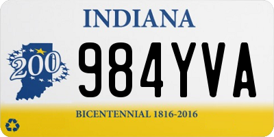 IN license plate 984YVA