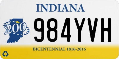 IN license plate 984YVH