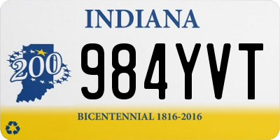 IN license plate 984YVT