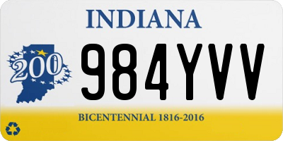 IN license plate 984YVV