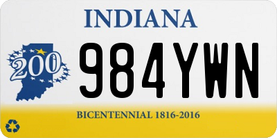 IN license plate 984YWN