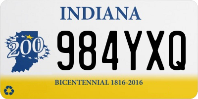 IN license plate 984YXQ