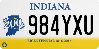 IN license plate 984YXU