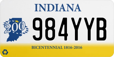 IN license plate 984YYB