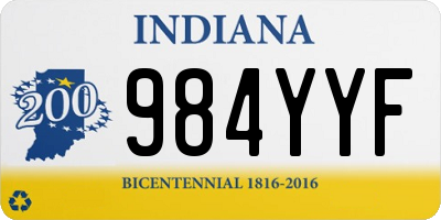 IN license plate 984YYF