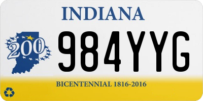 IN license plate 984YYG