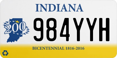 IN license plate 984YYH