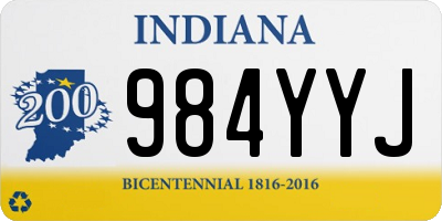 IN license plate 984YYJ