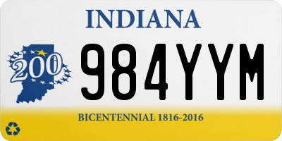 IN license plate 984YYM