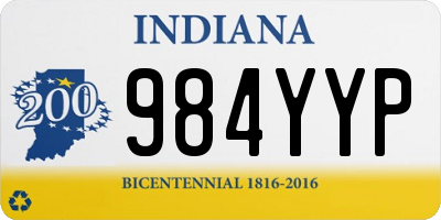 IN license plate 984YYP