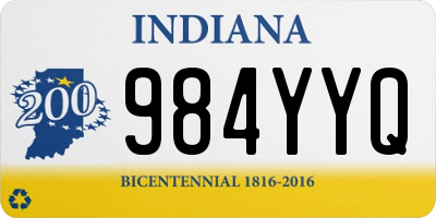 IN license plate 984YYQ