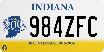 IN license plate 984ZFC