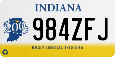 IN license plate 984ZFJ