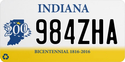 IN license plate 984ZHA