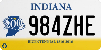 IN license plate 984ZHE