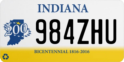 IN license plate 984ZHU