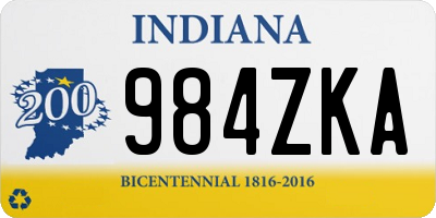 IN license plate 984ZKA