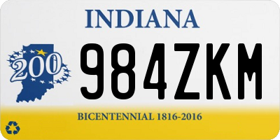 IN license plate 984ZKM