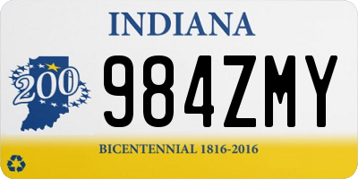 IN license plate 984ZMY