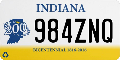 IN license plate 984ZNQ