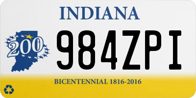 IN license plate 984ZPI