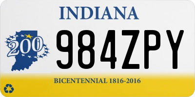 IN license plate 984ZPY