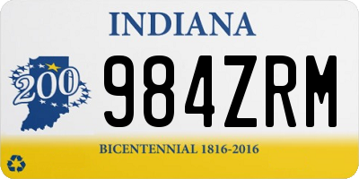 IN license plate 984ZRM