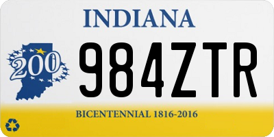 IN license plate 984ZTR