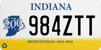 IN license plate 984ZTT