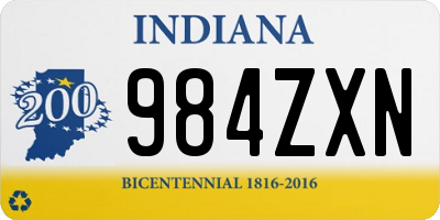 IN license plate 984ZXN