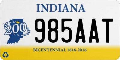 IN license plate 985AAT