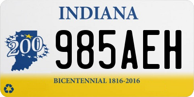 IN license plate 985AEH