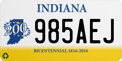 IN license plate 985AEJ