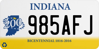 IN license plate 985AFJ