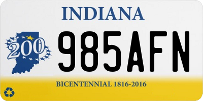 IN license plate 985AFN