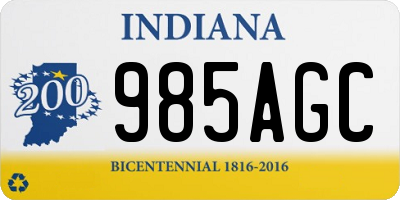 IN license plate 985AGC