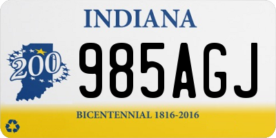 IN license plate 985AGJ