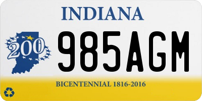 IN license plate 985AGM