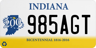 IN license plate 985AGT