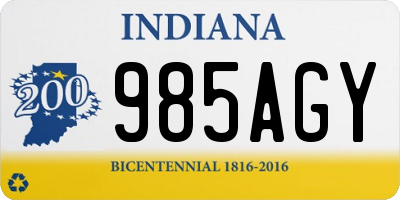 IN license plate 985AGY